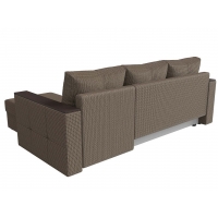 Угловой диван Валенсия Лайт (рогожка коричневый) - Изображение 2